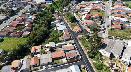 Pavimentação de vias públicas é concluída no  bairro Bom Jesus, em Campo Largo
